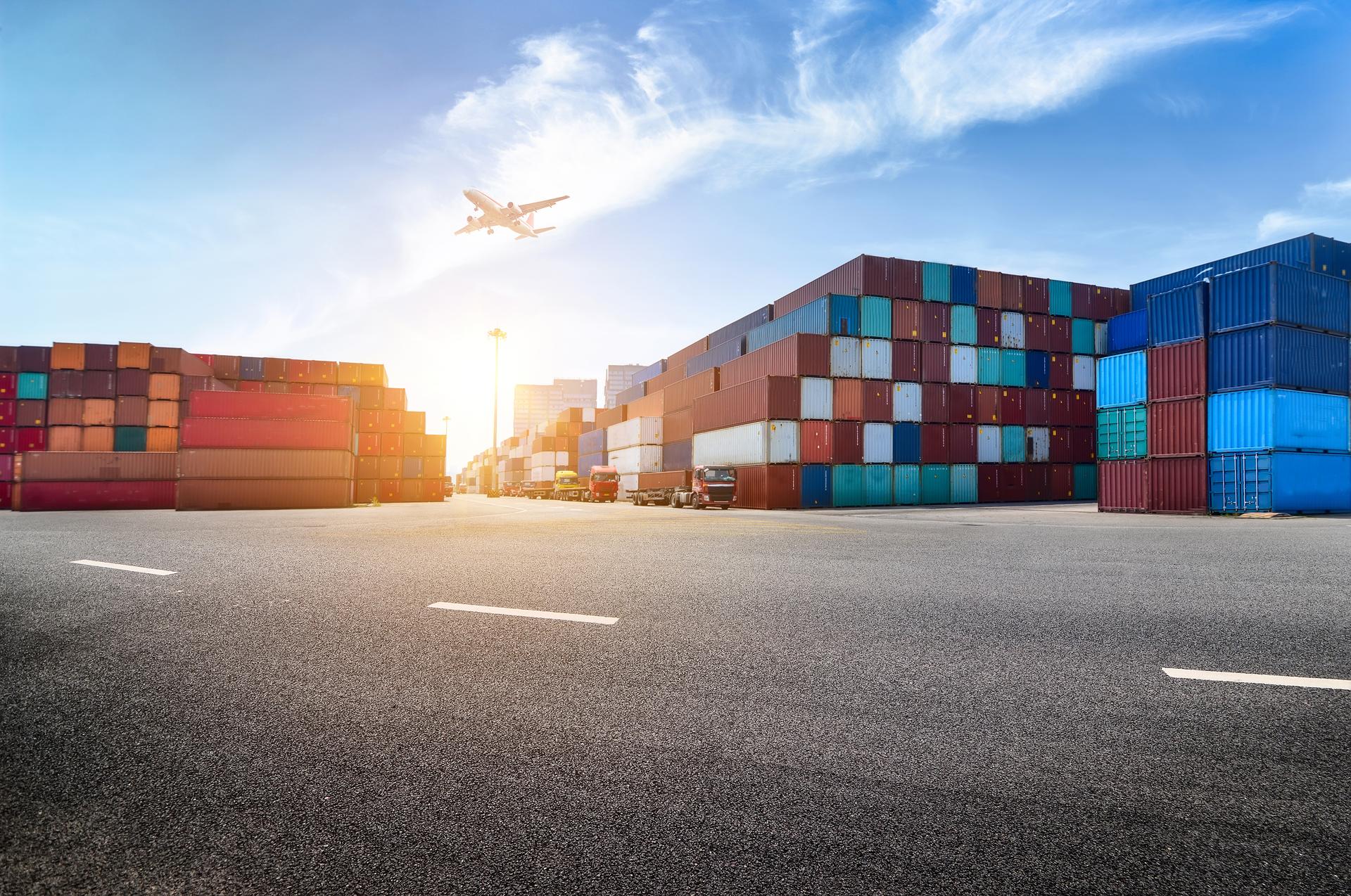 Industrial port container yard cargo logistics India